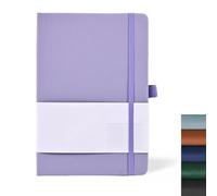 DOETYD A5 Journal Notebook 192 Pages 14.5 x 21cm Work Diary Book with Hardback Cover for Women and Men Office Home School (Purple)
