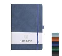 DOETYD A5 Journal Notebook 192 Pages 14.5 x 21cm Work Diary Book with Hardback Cover for Women and Men Office Home School (Blue)