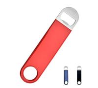 DOETYD Beer Bottle Opener Heavy Duty Stainless Steel Bartender Bar Blade Professional Beer Opener for Bar Restaurant and Kitchen Use, Red