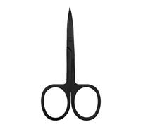 DOETYD Cuticle Nail Scissors Stainless Steel Manicure Scissors Professional Curved Blade Grooming Beauty Scissors for Toenail Pedicure Skin Hair Trimming, Black