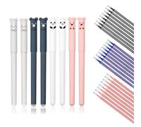 DOETYD Erasable Gel ink Pens 8 Pens+24 Refills Cute Animal Pen Erasable Gel ink Rollerball for School Office Adults Kids Students
