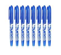 DOETYD Erasable Pens Blue Erasable Gel Pens with Eraser 0.5mm Tip Rub Out for School Office Adults
