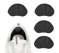 DOETYD Heel Cushion Pads, Heel Grips for Ladies Shoes and Mens Shoes, Mesh Self-Adhesive Heel Cushion Inserts Heel Protectors Pads for Most Types of Shoes 4Pcs Black