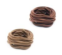 DOETYD Leather Cord,3mm×4m Genuine Leather Necklace Cord,Brown Leather Strips for Shoe Laces,Necklace,Bracelet and Jewellery Making