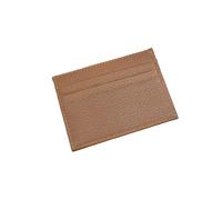 DOETYD Leather Credit Card Holder Wallet, Genuine Leather Slim Wallet, Men's and Women's ID Bank Card Holder (Brown)