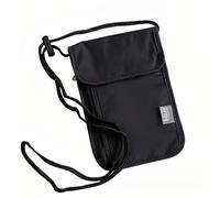 DOETYD Neck Pouches Neck Wallet for Women and Men, Secure Neck Wallet and Passport Holder RFID Blocking, Chest Bag for Travel Waterproof Hidden Anti-theft, Black