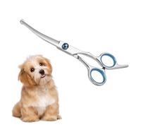 DOETYD Pet Grooming Scissors, Upper Curved Pet Grooming Scissors Set with Safety Rounded Tips, 6.7-Inch, Stainless Steel, Pet Cat and Dog Hair Trimming, Professional Pet Hair Care Tool.