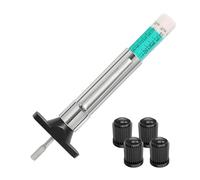 DOETYD Professional Tyre Tread Depth Gauge with 4 Tyre Caps