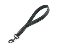 DOETYD Short Dog lead for Training, Short Leash with Soft Padding, Nylon Reflective Pet Walking Leash, Strong and Durable, 14 Inch (Black)