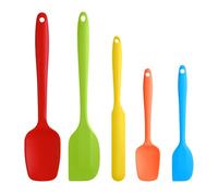 DOETYD Spatula, Silicone Spatula Set, High Heat Resistant Non-Stickt Baking Spatulas, Food Grade Spatulas for Baking Cooking and Mixing, 5Pcs