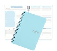 DOETYD Weekly Planner Blue 52 Page Undated A5 Notebook To Do List Notebook for Planning Daily List for Students Academic Work