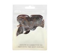 Dofash 2 * 50MM No Damage Small Elastic Hair Ties Rubber Bands for Hair Elastic Hair Bands Hair Rubber Bands Hair Elastics for Women's Hair - 200pcs(Brown)