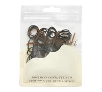 Dofash 2*50MM No Damage Small Elastic Hair Ties Rubber Bands for Women's Hair - 200pcs (Black)