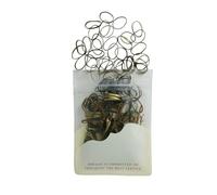 Dofash 2 * 50MM No Damage Small Elastic Hair Ties - Rubber Bands for Women's Hair - 200pcs (Blonde)