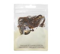 Dofash 2 * 50MM No Damage Small Elastic Hair Ties Rubber Bands for Women's Hair - 200pcs (Rose Gold)