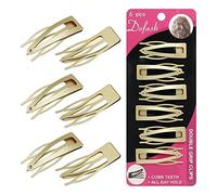 Dofash 4.5 CM Metal Hair Grips Accessories Butterfly Women For Women 6pcs(Gold)