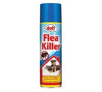 Doff 10 x Flea Killer 200ml Aerosol tick Home Carpets Floors Pet Larvae Treatment Spray