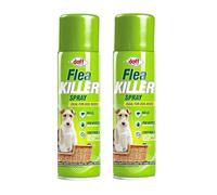 Doff 2 x 200ml Flea Killer Spray Effective Aerosol Flea Control Kills Fleas, Tickes and other Insects Ideal For Dog, Cat and Any Pet Beds Carpet Home