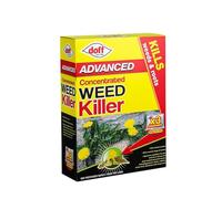 Doff Advanced Concentrated Weed Killer 80ml (3 Sachets) - Kills Weeds & Roots Fast, Systemic Formula for Patios, Driveways & Gardens, Easy Mix Liquid, Deep Root Control, Outdoor Weed Removal