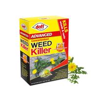 Doff Advanced Concentrated Weedkiller - 6 Sachets for Dilution in Water for Garden Protection - Kills Deep Rooted Weeds from Pathways to Driveways -