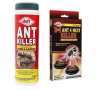 Doff Ant Control Bundle - Small Insect Killer Powder 200g & 2-in-1 Nest Killer - Fast Acting Indoor & Outdoor Insect Treatment
