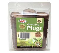 Doff Coco Coir Peat-Free Growing Plug, Pack Of 40