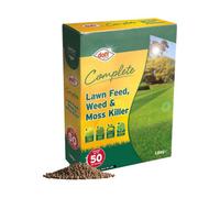 Doff Complete Lawn Feed Weed & Moss Killer 1.6Kg Granular Lawn Treatment With Iron Sulphate For Weed & Moss Control Pro