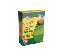 Doff ' Complete' Lawn Feed, Weed & Moss Killer 1.6Kg in Green Doff Green