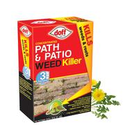 Doff Concentrated Path & Patio Weedkiller - 3 Sachets for Dilution in Water for Garden Protection - Kills Deep Rooted Weeds from P