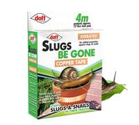 DOFF DOFAM004DS 4M Slug and Snail Adhesive Copper Tape - Multi-Colour, 1.4x1.3x0.4 cm