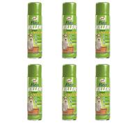 Doff Flea Control Spray, Fast Acting, Long Lasting, Easy Spray Application, Quick Dry, Leak Resistant, Ideal for Pet Owners, Homes Kennels, Veterinary Areas & Indoor Cleaning, 200ml (Pack of 6)