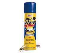 Doff Fly & Wasp Killer Aerosol- 300ml - Permethrin & Tetramethrin Fly & Wasp Spray - Knockdowns Flying Insects - Wasps, Flies, Mosquitoes, Flying Ants & Midges - Indoors Use