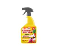 Doff Greenfly & Blackfly Control - 1L Pest Spray for Garden and Greenhouse - Aphid, Whitefly & Spider Mite Repellent - Protects Edible & Ornamental Plants with Added Plant Feed - Bee-Friendly Formula