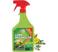 Doff Lawn Weedkiller 1L Ready to Use Spray for Garden Lawn Protection - Kills Rooted Weeds on Lawns, Grassy Areas & Gardens - Long Lasting Weed Control - Strong Weed Killer