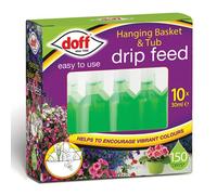 Doff Flower Plant Hanging Basket & Tub Drip Feed, Daily Nutrient Balance 10 Pack