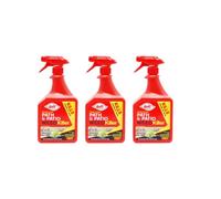 Doff Path & Patio Weed Killer, Ready to Use Spray, 1L, Pack of 3