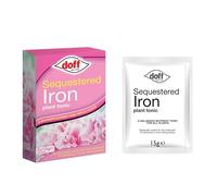 Doff Plant Tonic Sequestered Iron - 5x15g Sachets of Fast-Acting Plant Food for Healthy Growth of Ericaceous & Fruit, Lawns & Shrubs - Iron Enriched - Encourages Root Development - Ready for Dilution