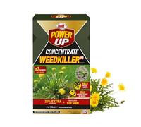 Doff Power Up Concentrate Weedkiller 90 - 3 x 100ml Sachets | Systemic Weed Killer for Weeds, Grass & Roots | Treats up to 120sqm | Easy-to-Use Garden Weed Control