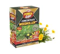 Doff Power Up Concentrate Weedkiller 90 - 6 x 100ml Sachets | Systemic Weed Killer for Garden Weeds, Grass & Roots | Treats up to 240sqm | Easy-to-Use Concentrated Weed Control