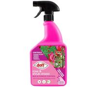 Doff Rose Shield Bug & Fungus Control Spray 1 Litre | Pesticide Free Plant Protection Spray for Roses & Ornamental Plants | Added Feed for Strong Growth