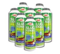 Doff Slug and Snail Killer Pellets Garden Slug Repellent Pet Friendly Organic 500g (Pack of 10)