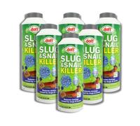 Doff Slug and Snail Killer Pellets Garden Slug Repellent Pet Friendly Organic 500g (Pack of 6)