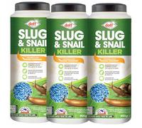 Doff Slug & Snail Killer Pellets 400g (Pack of 3) - Pet Friendly Slug Pellets for Garden | Slug Repellent, Slug Traps, Nematodes for Slugs & Snail Killer | Slug Pellets for Garden Use