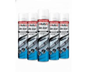 DOFFITAX Holts Fast Acting De-Icer Windscreen Spray for Cars, Winter Glass Care, Helps Remove Light Frost, Easy Spray Application, 600ml Bottle - Multiple Pieces (5)