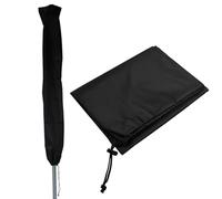 DOFFITAX Rotary Airer Cover Drawstring Black | Waterproof Oxford Fabric | 150cm x 28cm | UV & Weather Protection | Washing Line Parasol Cover | Wipe Clean | Fits Most Rotary Dryers