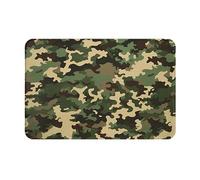 DOFFO Indoor Door Mat Camo Printed Non Slip Floor Mat 16"X24" Fall Door Mat Bath Mat Flannel Throw Rugs Area Rugs Welcome Mat Front Door Rug Indoor Mats for Front Door Entry