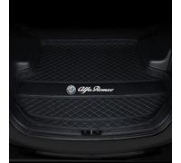 DOFFO Tailored Car Boot Mats for Alfa Romeo Giulia (952) Veloce AWD 2016-2022,leather Rear Trunk Liner Cargo Tray Floor Carpet Guard Cover Pad Accessories,C-Black