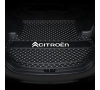 DOFFO Tailored Car Boot Mats for Citroen C4 PICASSO 2014-2018 (5-seats),leather Rear Trunk Liner Cargo Tray Floor Carpet Guard Cover Pad Accessories,A-Black Beige