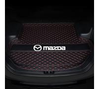 DOFFO Tailored Car Boot Mats for Mazda CX-60 SUV 2022 2023 2024,leather Rear Trunk Liner Cargo Tray Floor Carpet Guard Cover Pad Accessories,B-Black Red