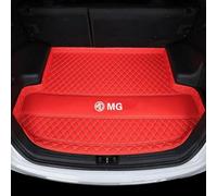 DOFFO Tailored Car Boot Mats for MG ZS (Gasoline/EV) 2017-2024,leather Rear Trunk Liner Cargo Tray Floor Carpet Guard Cover Pad Accessories,E-Red